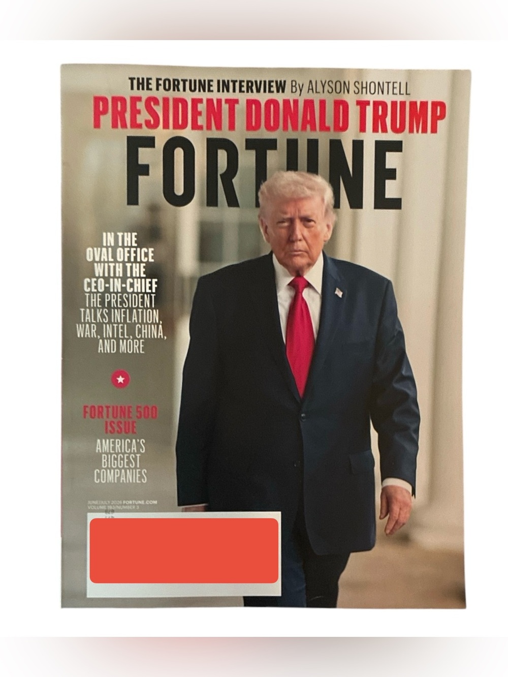 Fortune Magazine June July 2026 Trump In The Oval Office USA Biggest Companies